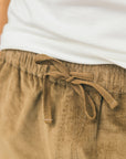 M's Take it Easy Short -Light Brown Corduroy