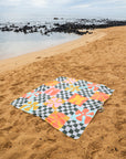 Patchy Check Beach Blanket