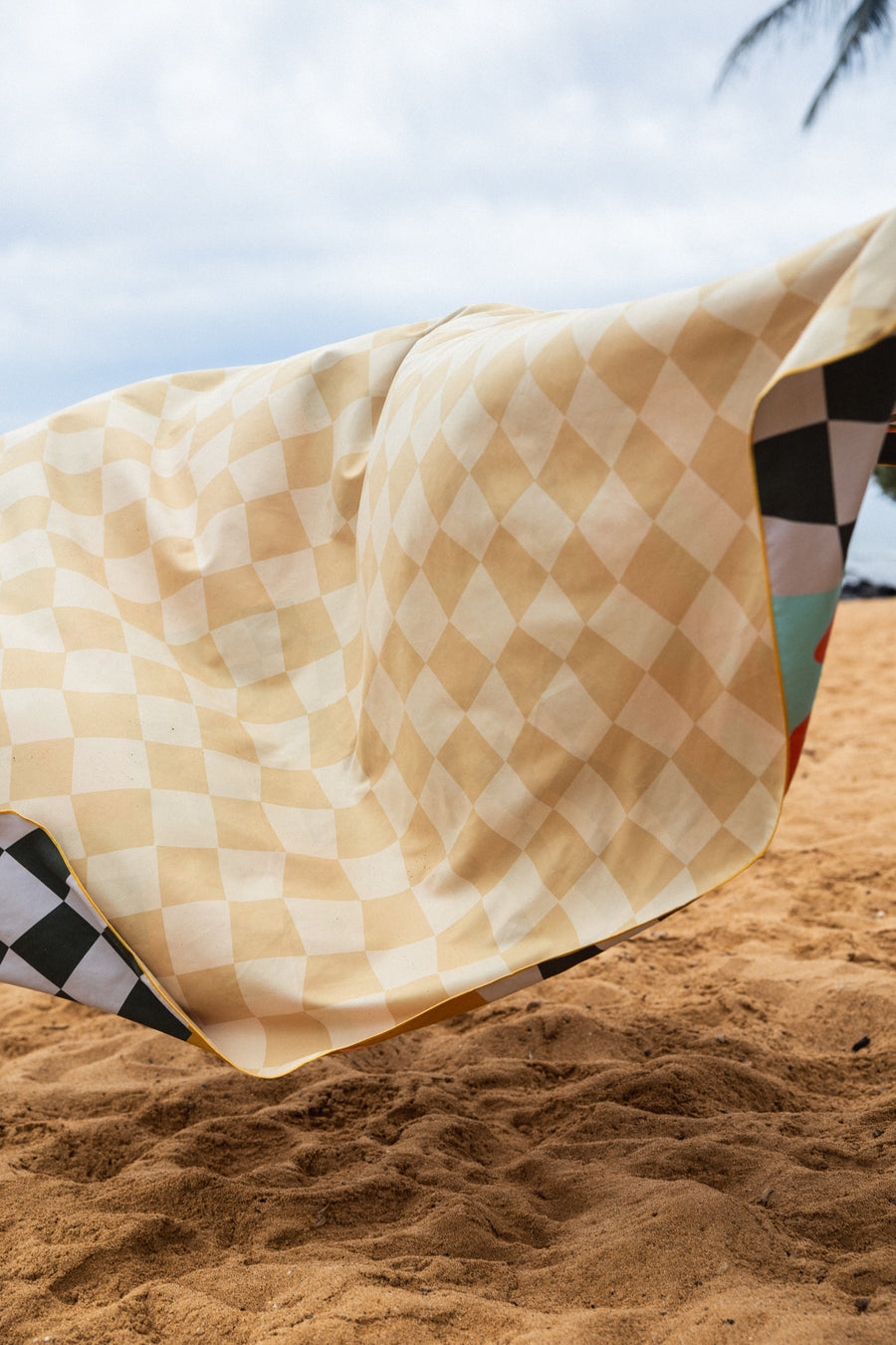 Patchy Check Beach Blanket