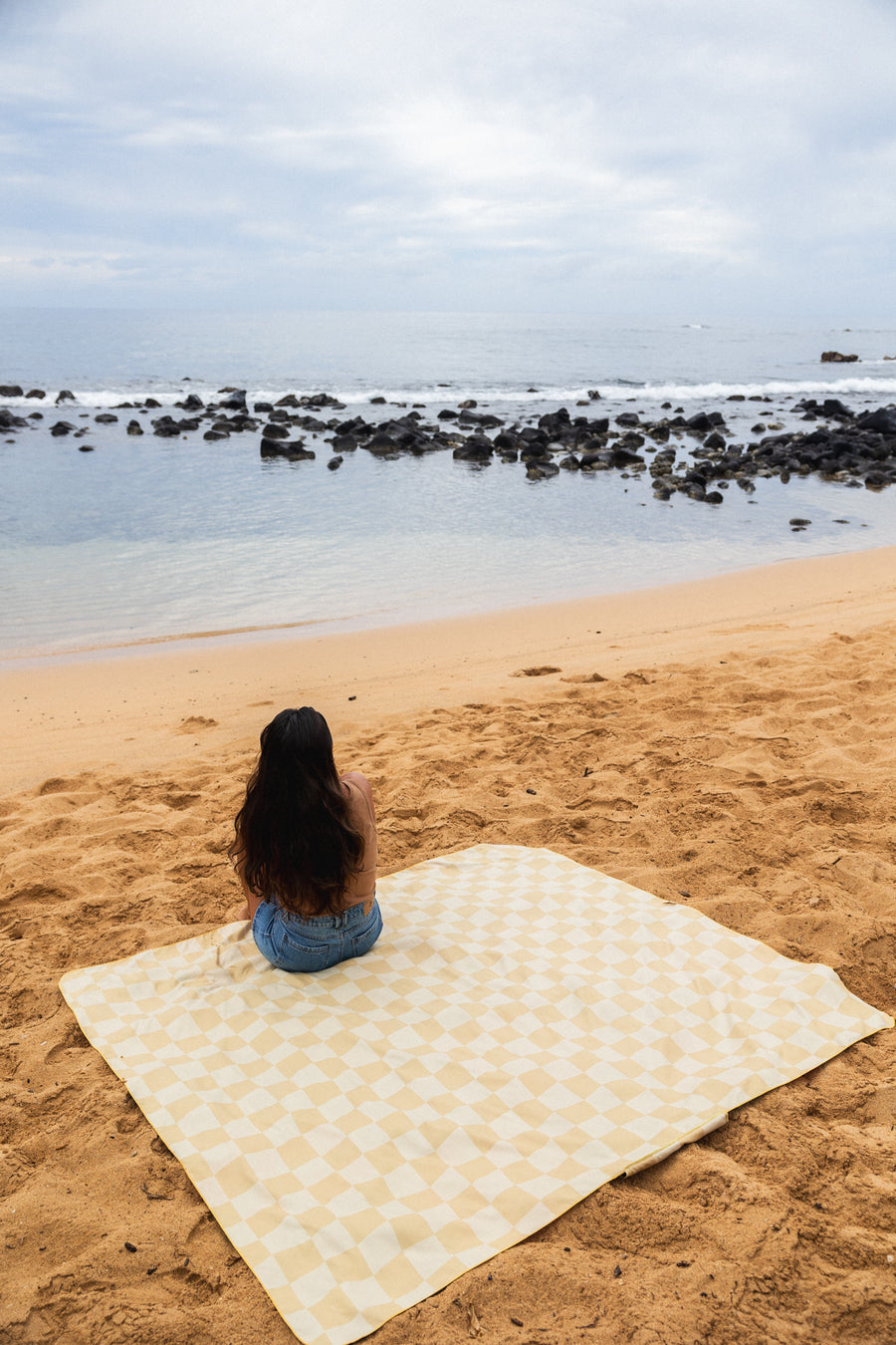 Patchy Check Beach Blanket