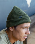 Deep Cuffed Beanie - Olive