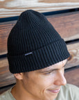 Deep Cuffed Beanie - Black