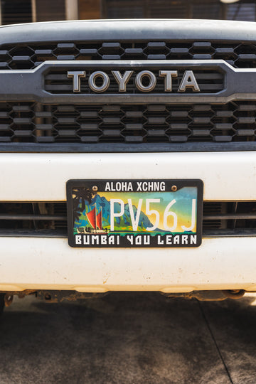 Bumbai You Learn License Plate Cover