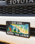 Bumbai You Learn License Plate Cover