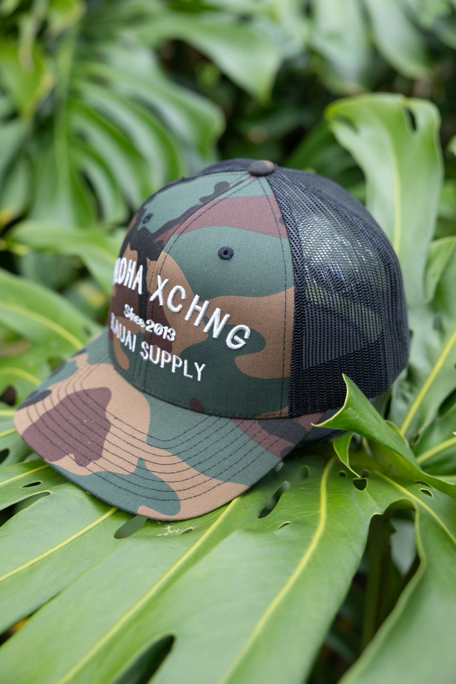 Kauai Supply Woodland Camo Trucker Hat