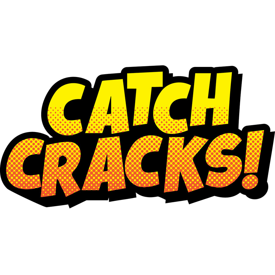 Catch Cracks Comic Sticker