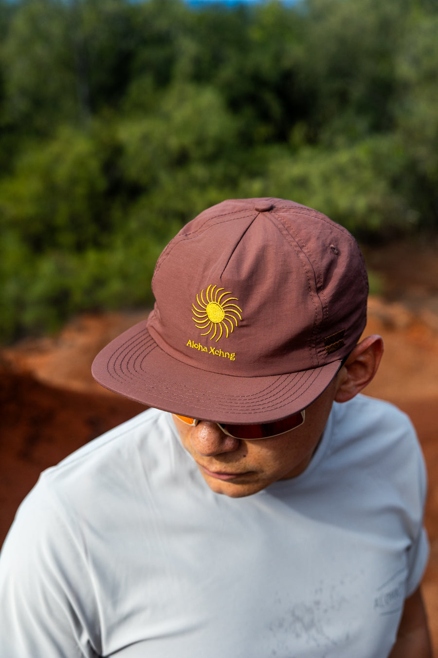 Koa Sun 5 Panel Unstructured Snapback