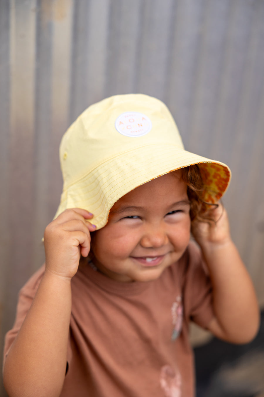 Kids Puakenikeni Reversible Bucket Hat