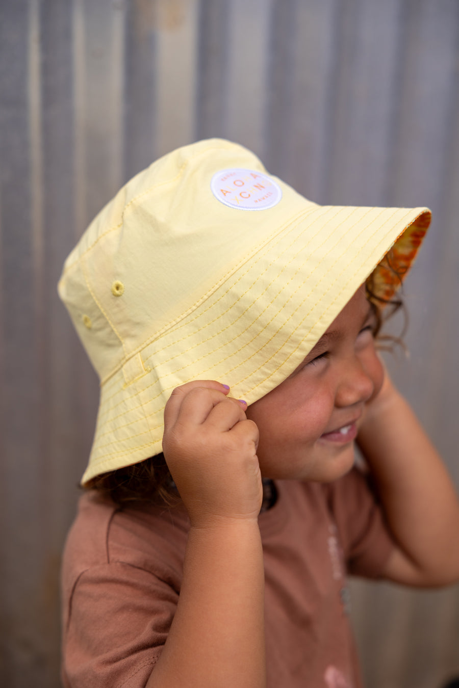 Kids Puakenikeni Reversible Bucket Hat