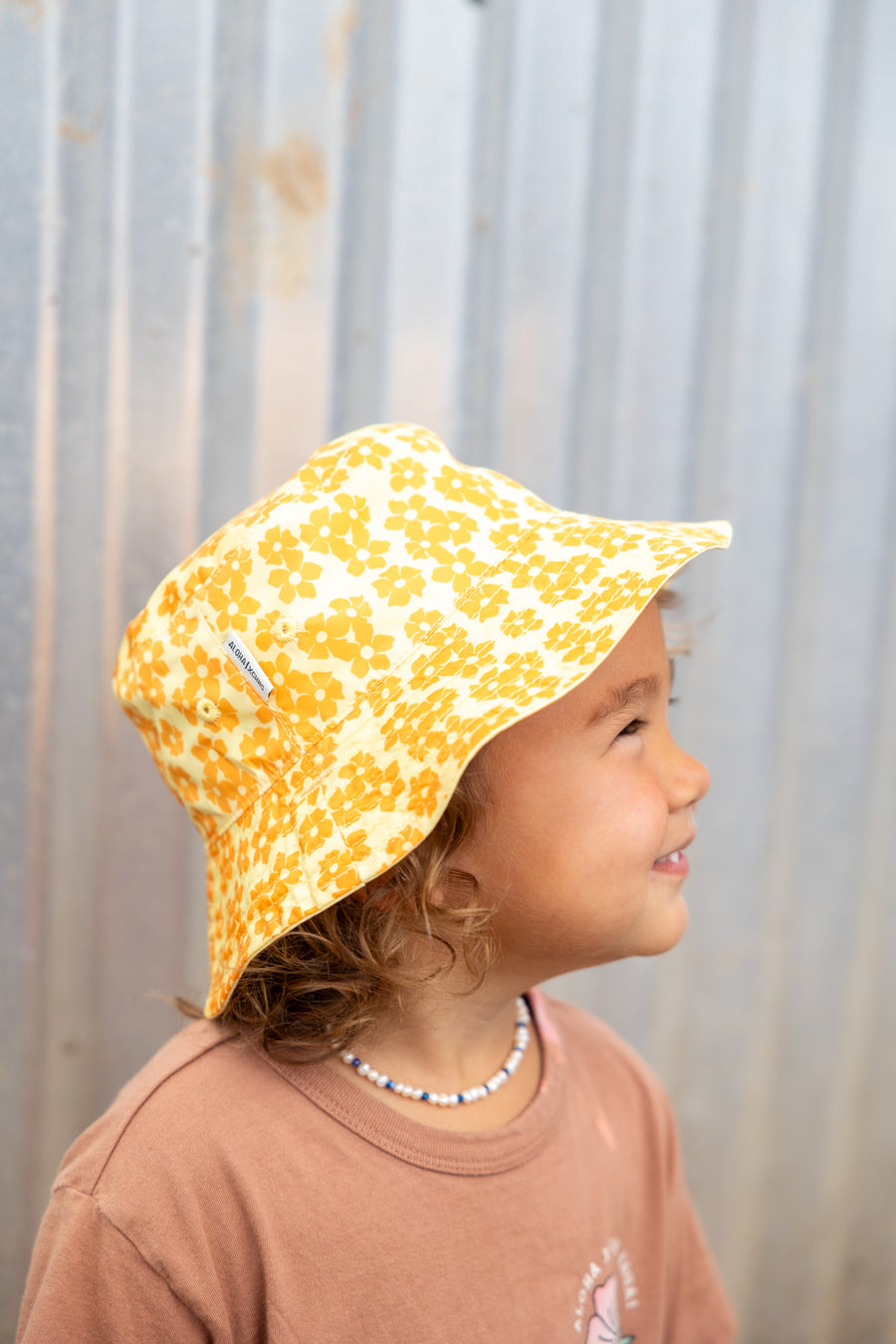 Kids Puakenikeni Reversible Bucket Hat