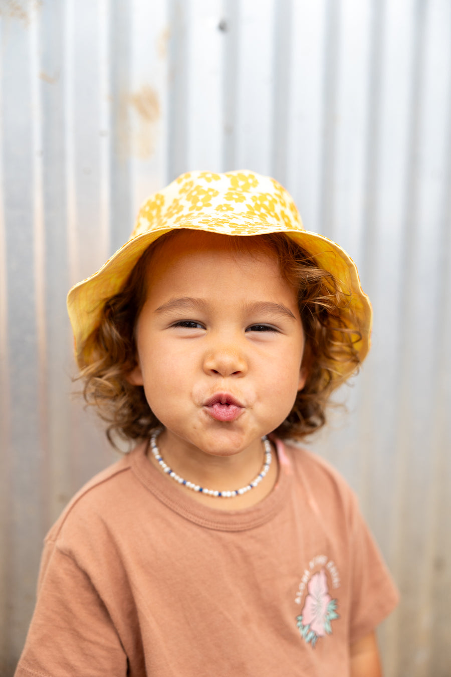 Kids Puakenikeni Reversible Bucket Hat