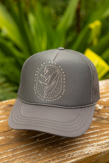 Heliconia Youth Trucker Hat