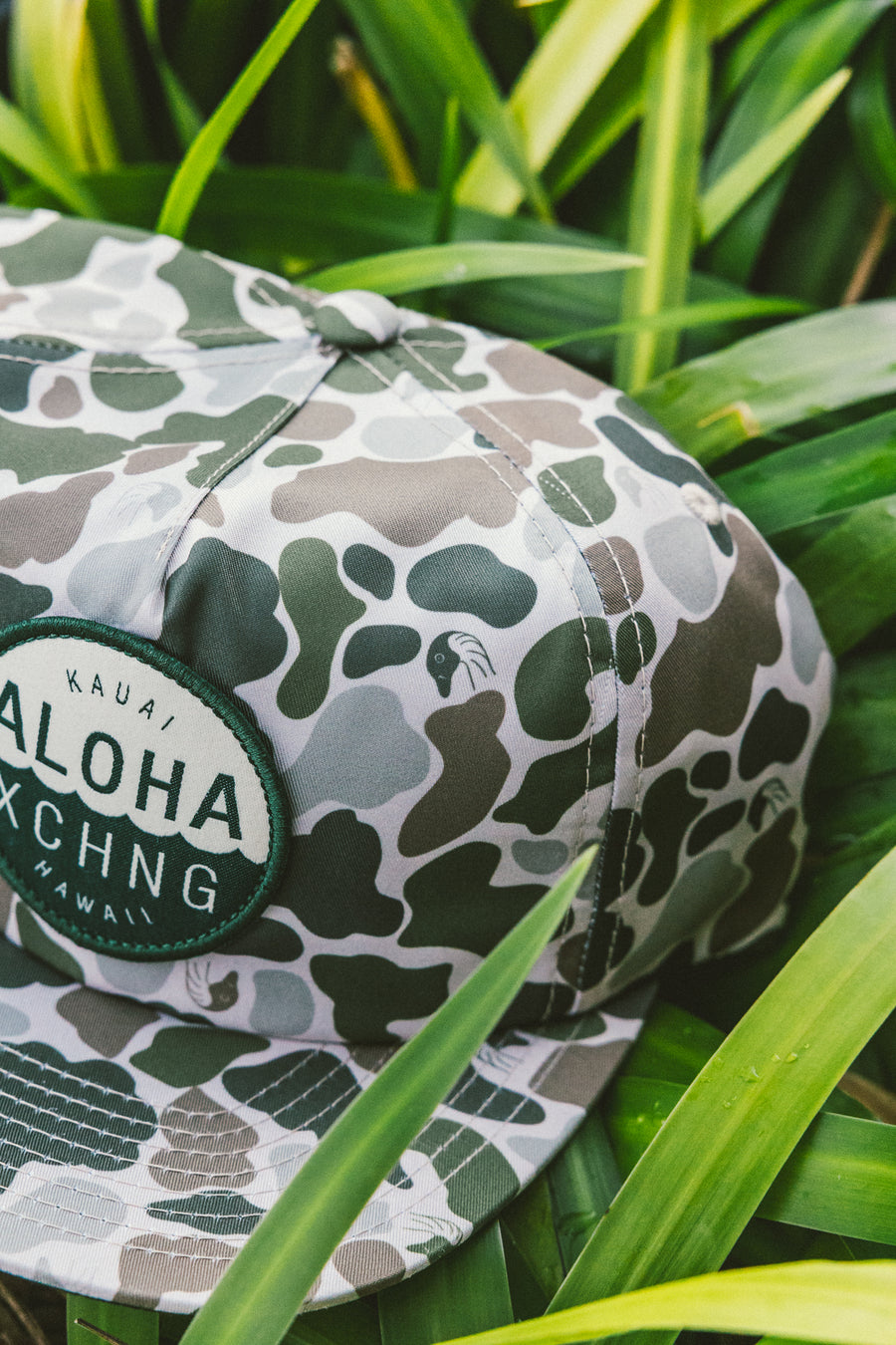 Nene Camo Shop Logo 5 Panel Unstructured Snapback