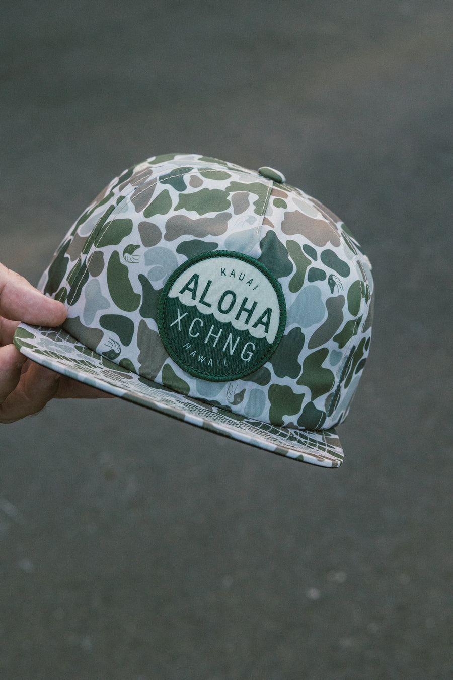 Nene Camo Shop Logo 5 Panel Unstructured Snapback