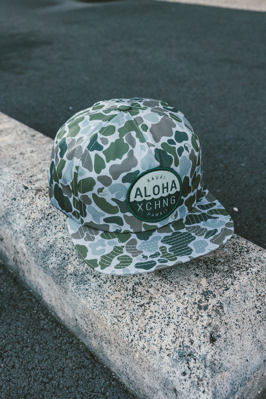 Nene Camo Shop Logo 5 Panel Unstructured Snapback