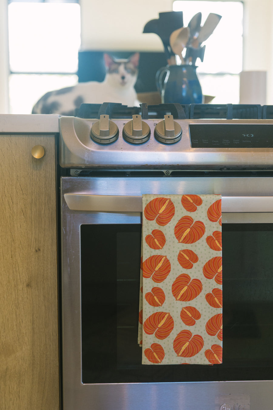 Anthurium Tea Towel