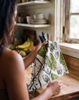 Kalo Block Print Kitchen Towel