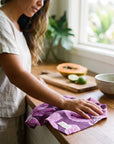 Orchid Print Kitchen Towel