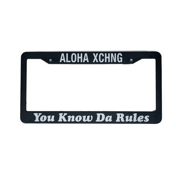 You Know Da Rules License Plate Cover