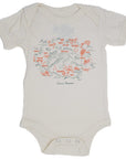 Kauai Map Onesie