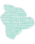 Island Map Stickers