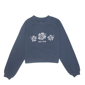 W's 90's Hibiscus Cropped Boxy Pullover