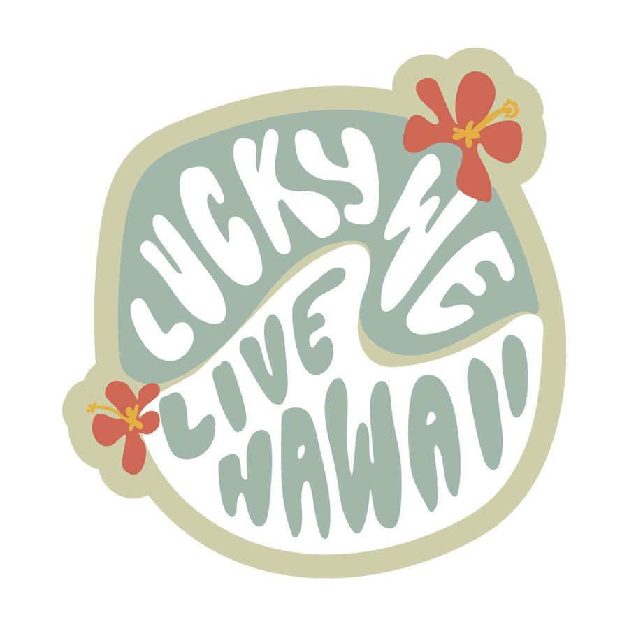 Lucky Waves Sticker