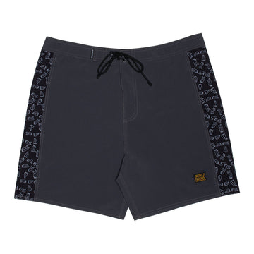 Boys Side Pali Boardshort - Dark grey/Broke Board