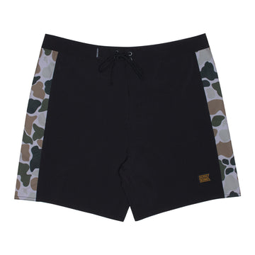 Boys Side Pali Boardshort - Black/Nene Camo